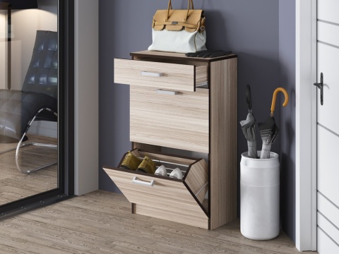 Обувница Ясень Шимо Светлый ЛДСП (Ш-600| В-1003 |Г-320 мм)