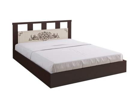 Кровать Жаклин 1600 мм Дуб Белфорт (Ш-1800 х В-870 х Г-2037 мм/сп.место 1600 х 2000 мм)