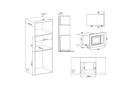 Встраиваемая микроволновка Simfer MD 2230