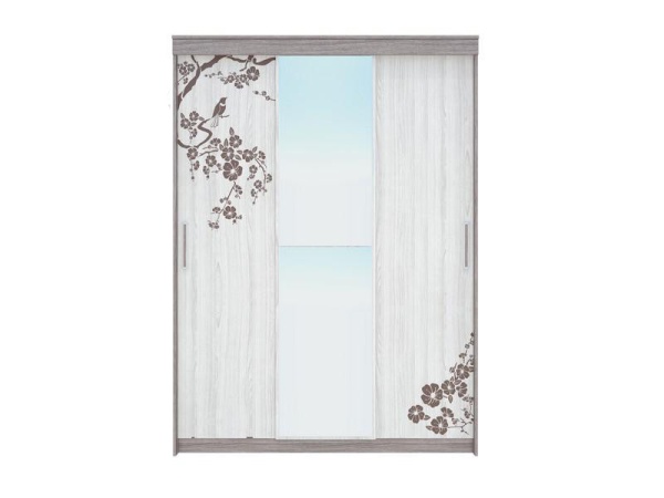 Шкаф-Купе Комфорт-8 Шимо Темный/Шимо Светлый (Ш-1600 × В-2200 × Г-587 мм)