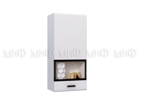 Антресоль  Рим МДФ Белый Глянец (Ш-550 мм x В-1200 мм x Г-346 мм)